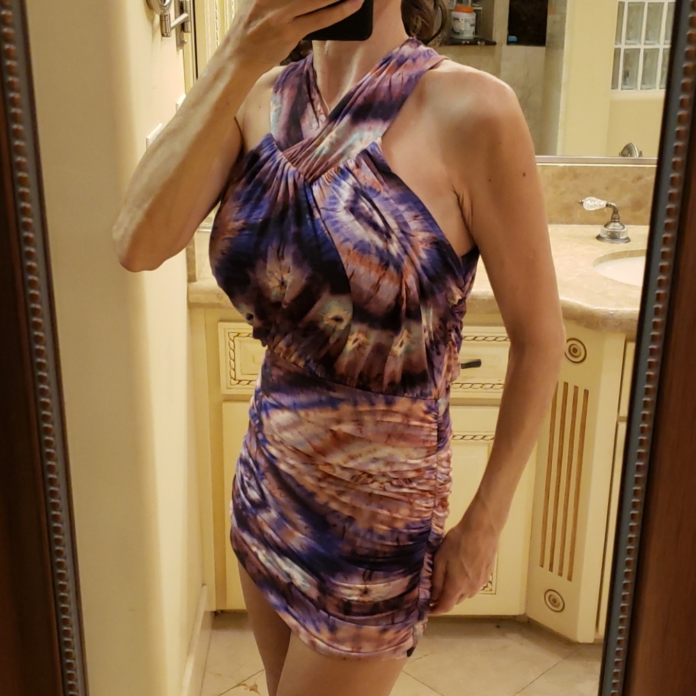 Young Fabulous & Broke tye-dye mini dress, XS - Picture 3 of 16